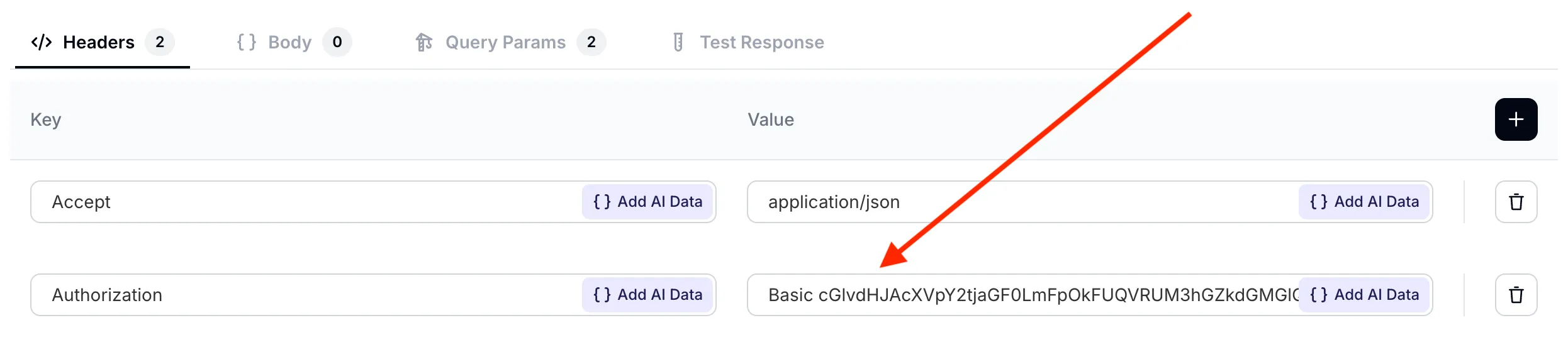 En-têtes de requête API
