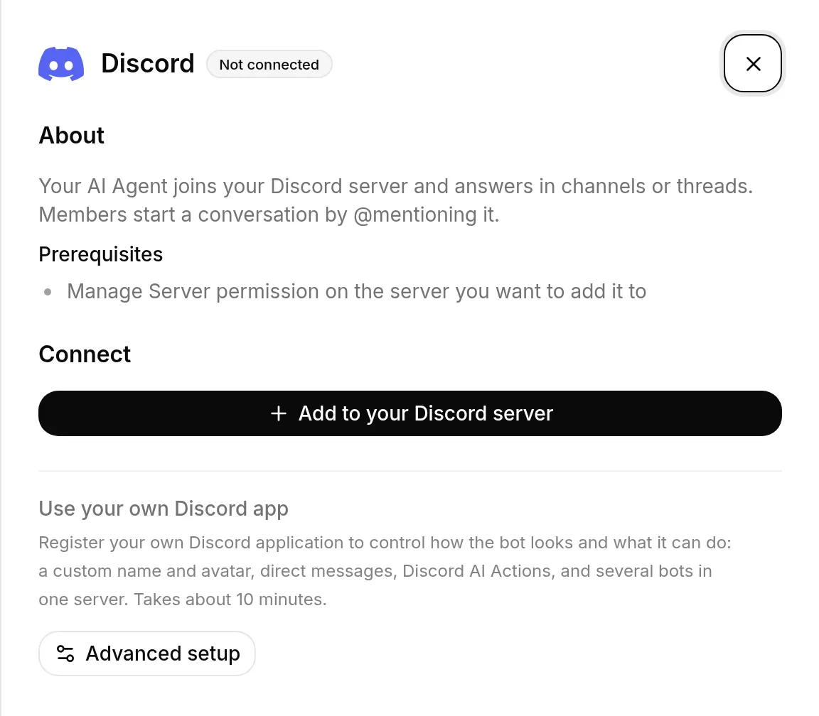 Add to your Discord server
