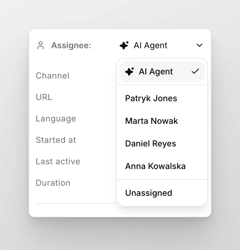 Assignee‑Filter in der Inbox