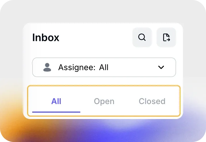 Options de vues dans l’app Quickchat AI