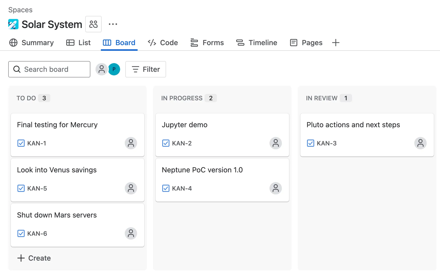 Exemple d’issues Jira